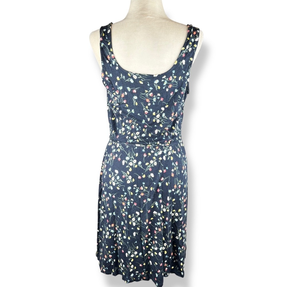 41 Hawthorn Black Floral Dress Womens Size Large Boho Casual Garden Party Twee